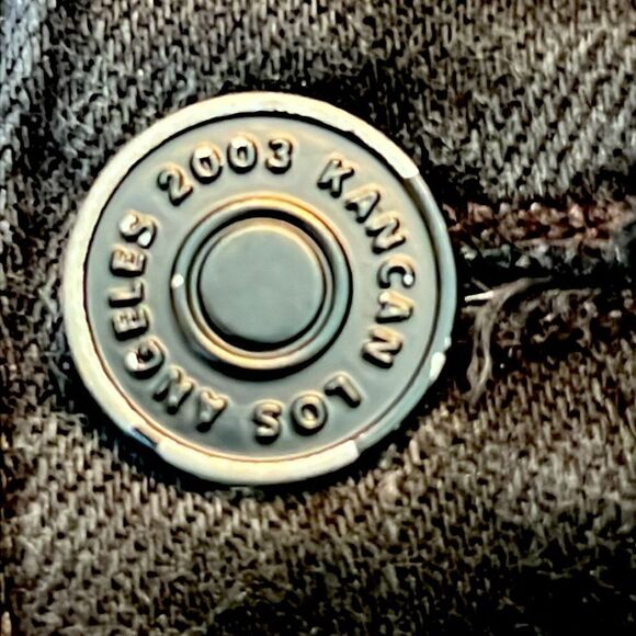 KanCan Jeans 22W Black Distressed at raw hem - Picture 6 of 12